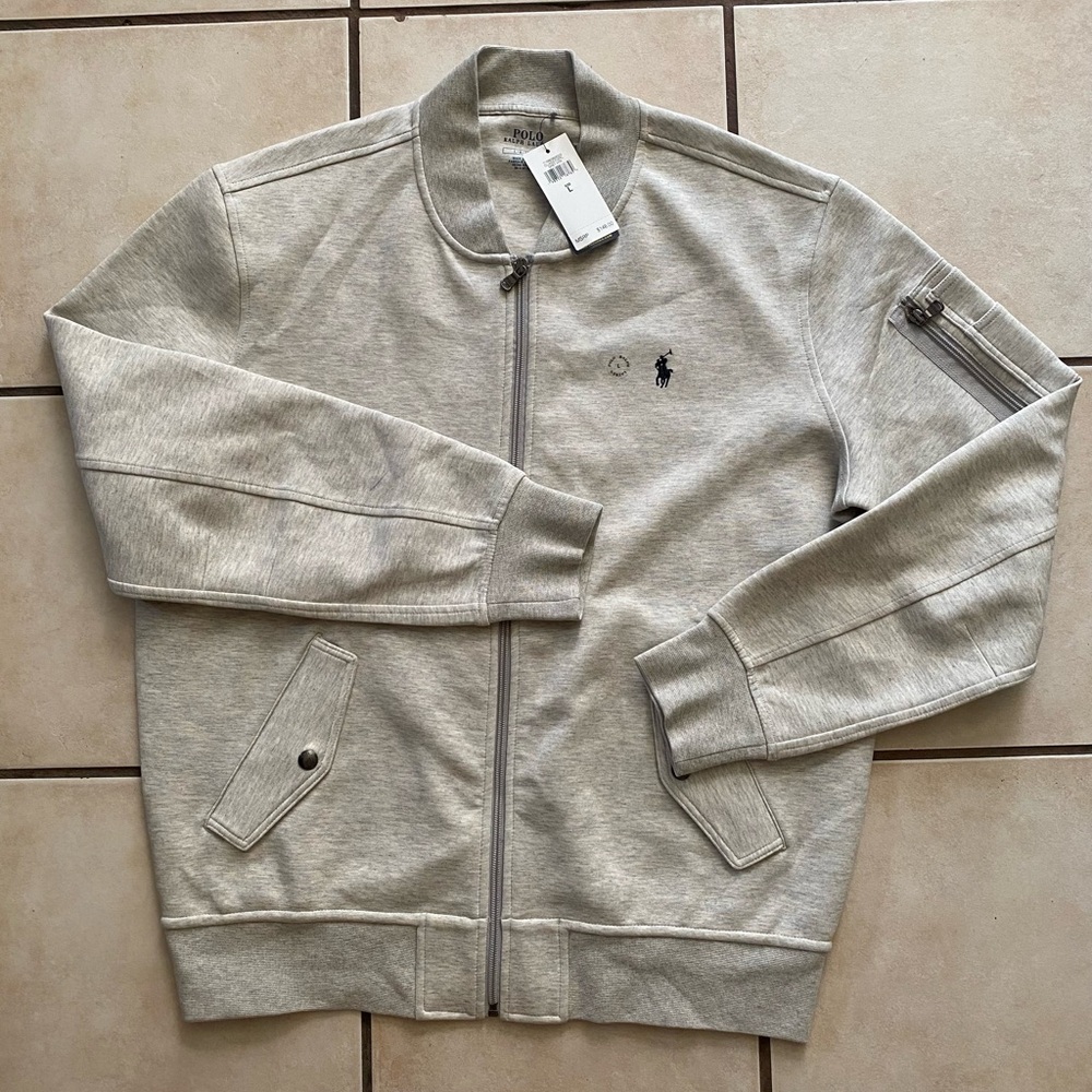 Polo by Ralph Lauren Gray Zip Up Sweater